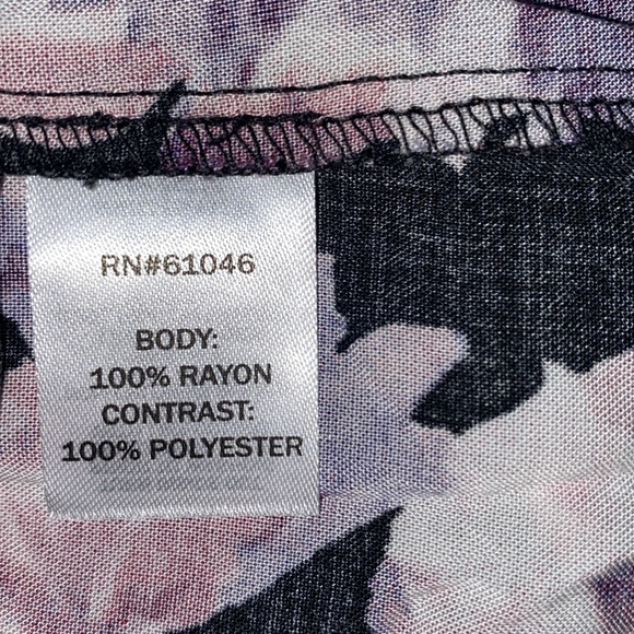 Bebop Black Pink Floral Wide Sleeve V-neck Dress NWOT - Picture 10 of 11